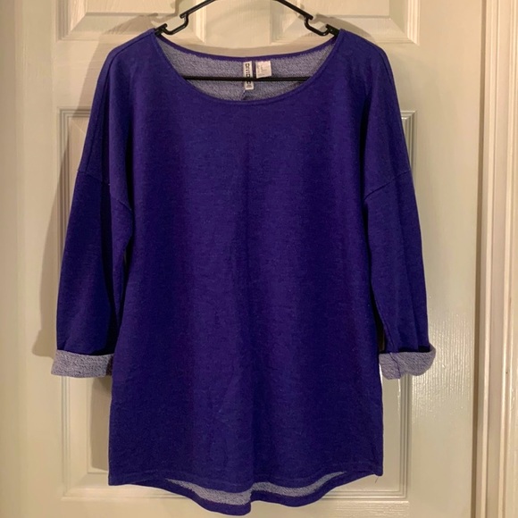 H&M Divided Grape Purple Core Lounge Top - Picture 3 of 10